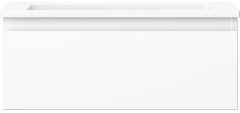 Mexen Orio, kúpeľňová skrinka 60 cm s umývadlom Otis, 1 zásuvka, biela matná, 91A10-06023-1-BF01-W18M01