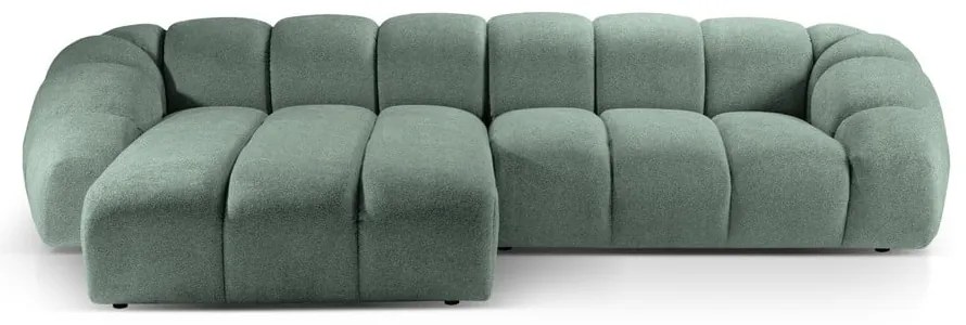 Svetlozelená rohová pohovka (ľavý roh) Diana – Micadoni