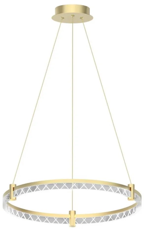 LED Luster na lanku ELEGANCE LED/36W/230V pr. 60 cm zlatá