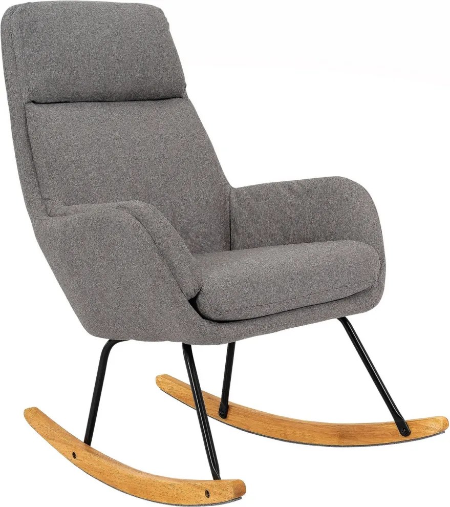 Hojdacie kreslo Lindberg, holubia šedá látka