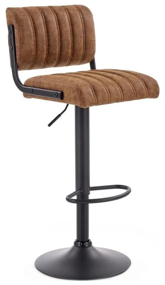 Barová stolička 109x46 cm čierna/hnedá