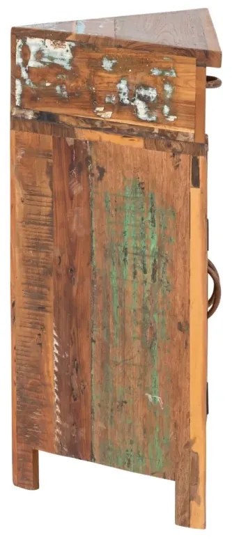 furniture-nabytek.cz - Masivní skříňka pod umyvadlo Sumana z recyklovaného dřeva, lakovaná, hnědá – 64×32×74 cm