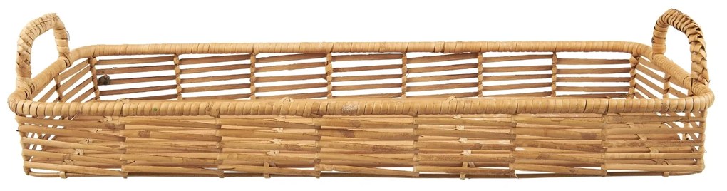 Ib Laursen Prírodný podnos s držadlami Oblong Rattan / Bamboo