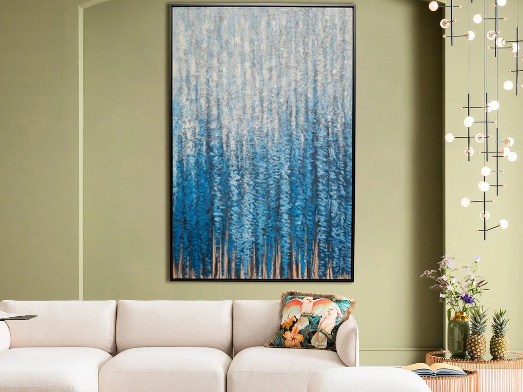 Rain Shower obraz modrý 120x180 cm