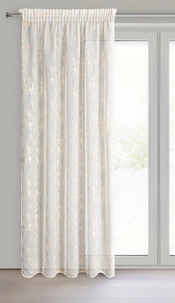 ZÁCLONA NA PÁSKE MIA 140X270 CM VZOROVANÁ