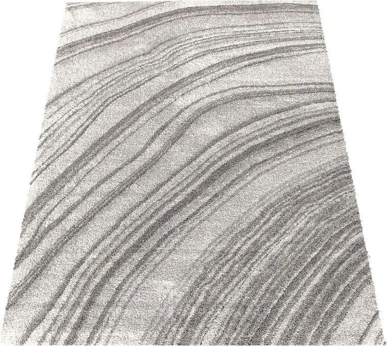 DY Sivý koberec s abstraktným vzorom Serenity 02 Rozmer: 80x150 cm