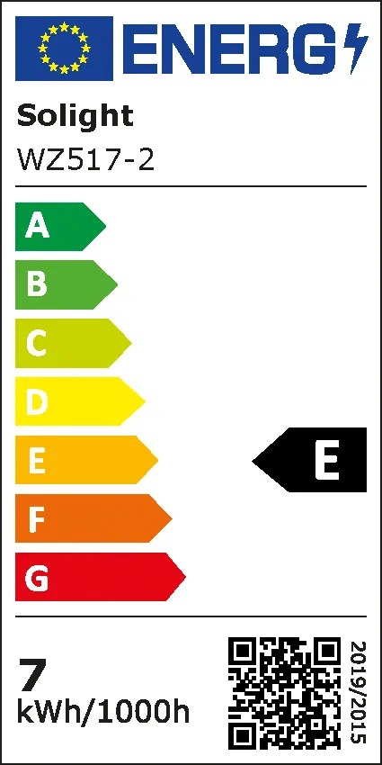 SOLIGHT LED žiarovka, klasický tvar A60 7W, E27, 4000K, 270°, 810lm