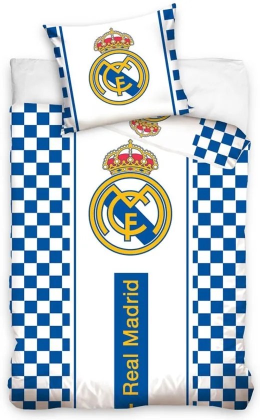 Carbotex Detské obliečky Real Madrid Blue, Rozmer 1x70x90 / 1x140x200 cm