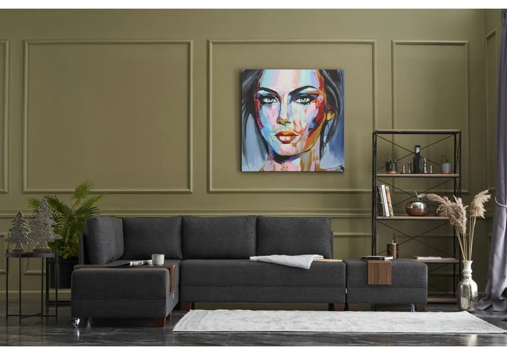 Antracitovosivá rohová pohovka (ľavý roh) Fly – Balcab Home