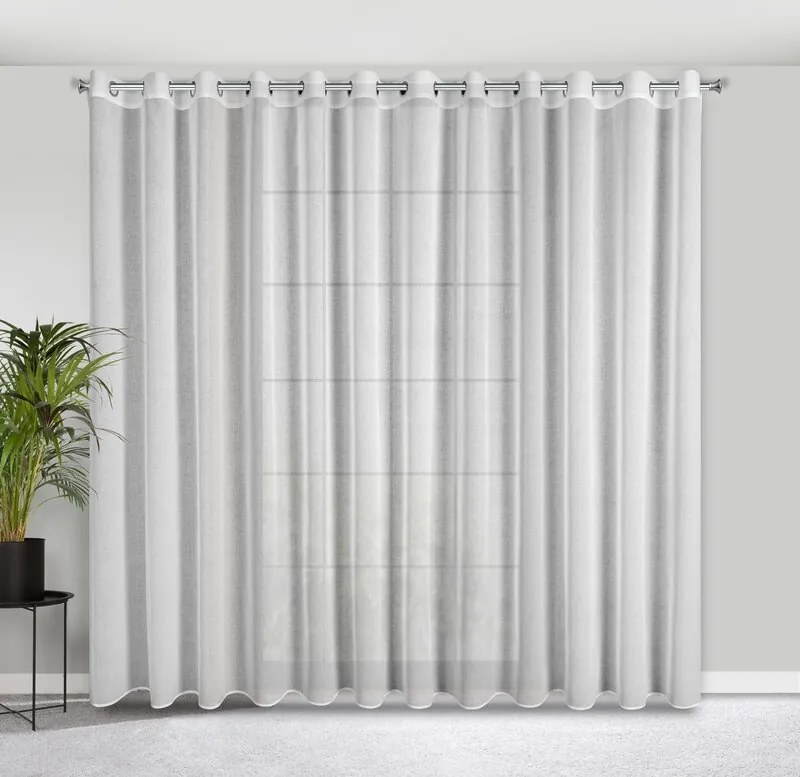 ZÁCLONA MARGO 300X250 CM BIELA