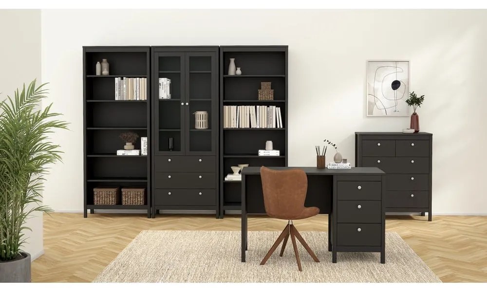 Čierna vysoká komoda 82x99 cm Madrid – Tvilum