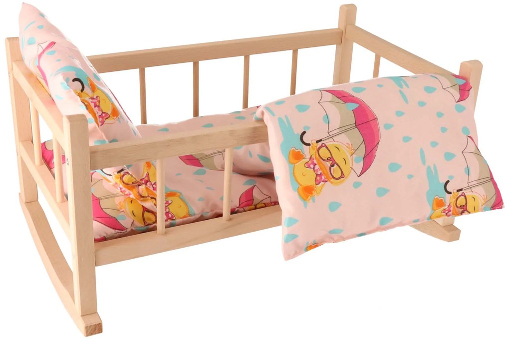 ATMOWOOD Drevená kolíska pre bábiky