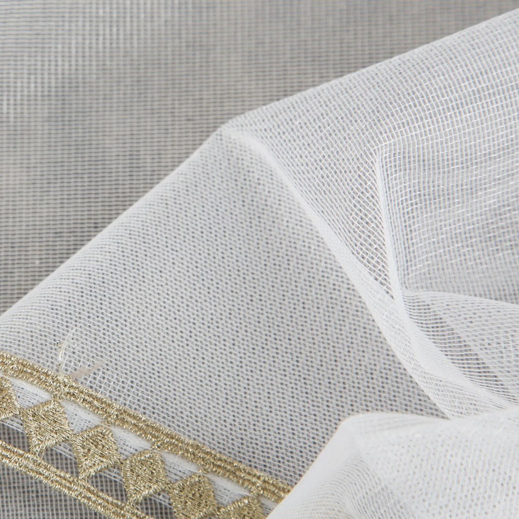 ZÁCLONA NA KRÚŽKOCH CASSIE 300X150 CM BIELA