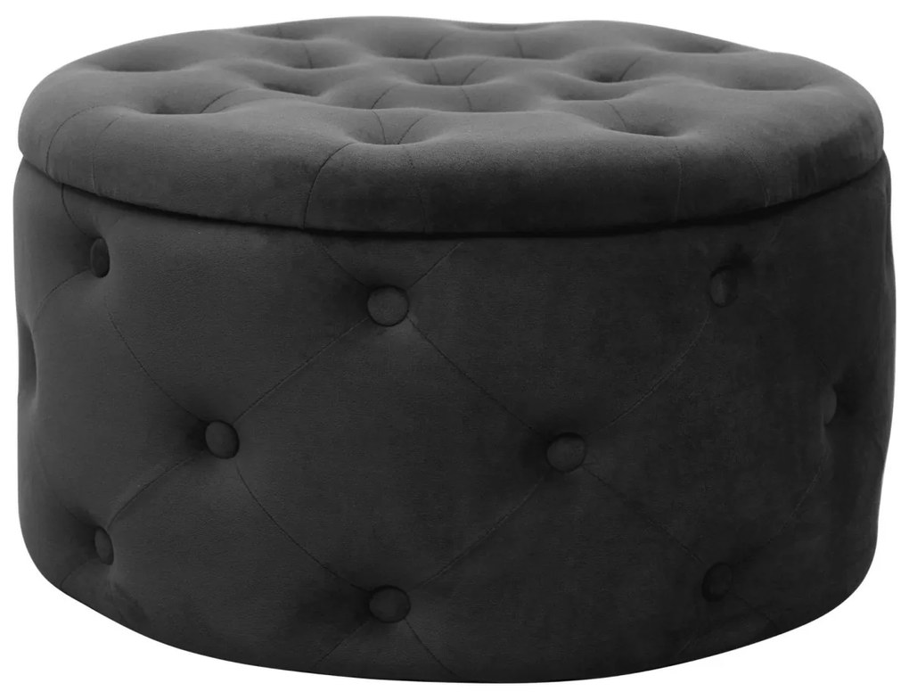 Taburet ILIA zamat čierny