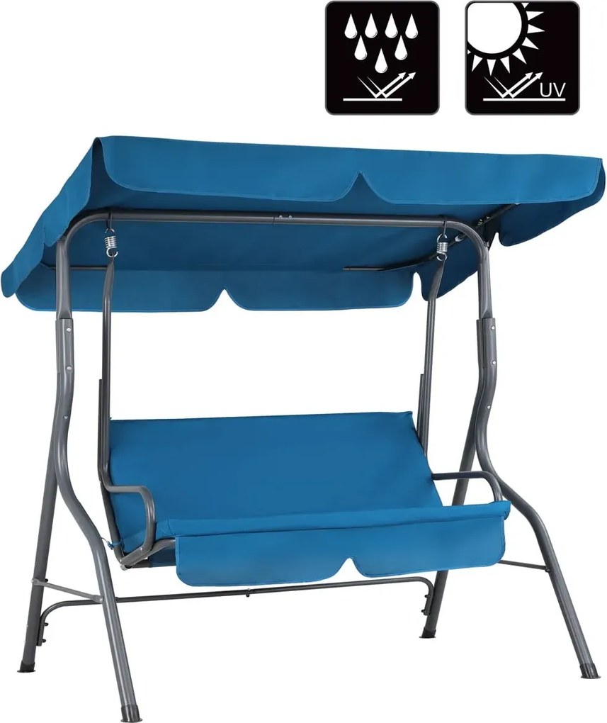 Zahradní houpačka CANOPS modrá