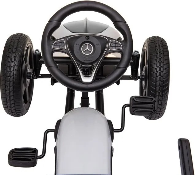 LEAN CARS Gokart Mercedes XMX610 biely