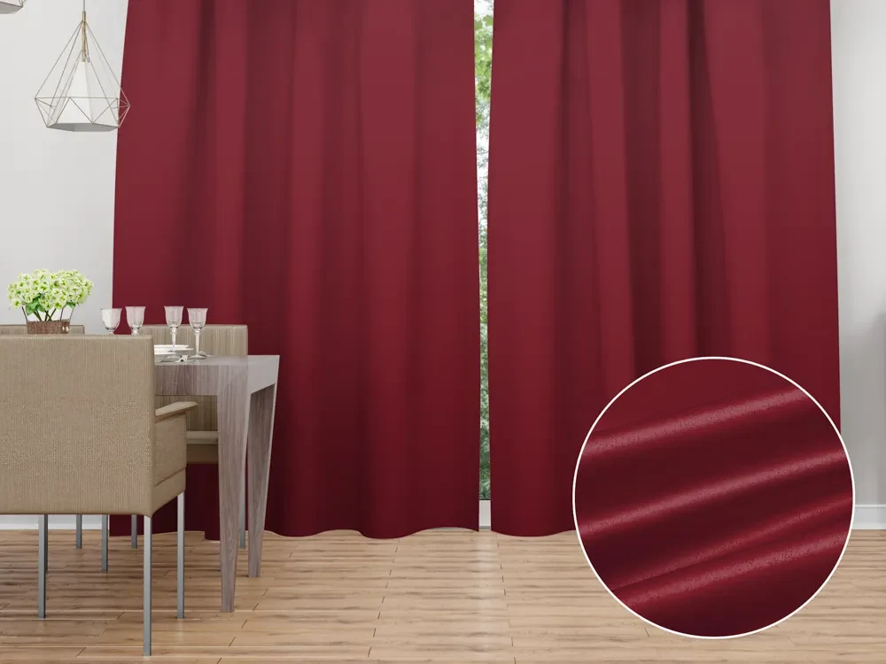 Biante Saténový záves LUX-L055 Vínovo červený 140x260 cm