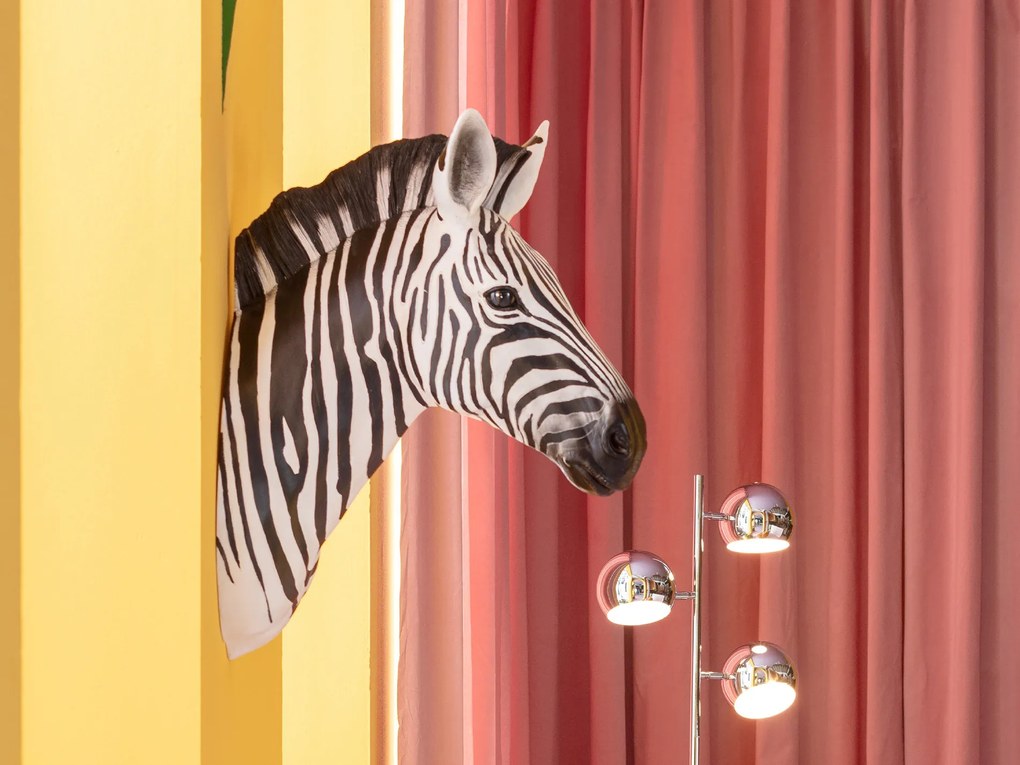 Zebra nástenná dekorácia bielo-čierna 33x78 cm