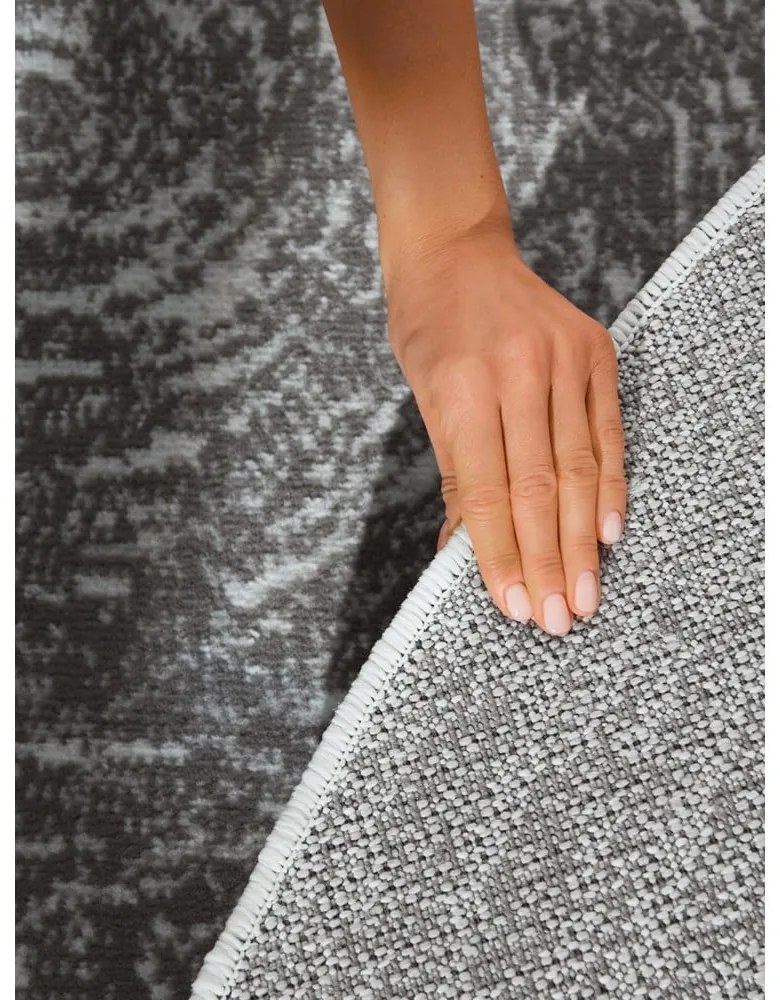 Sivo-krémový okrúhly koberec ø 160 cm Gloria Cavallo – Hanse Home