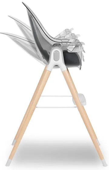 Lionelo - Detská jedálenská stolička 2v1 MONA Stone