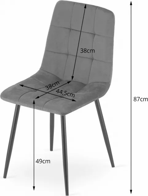 Set jedálenských stoličiek KARA zelené (2 ks)