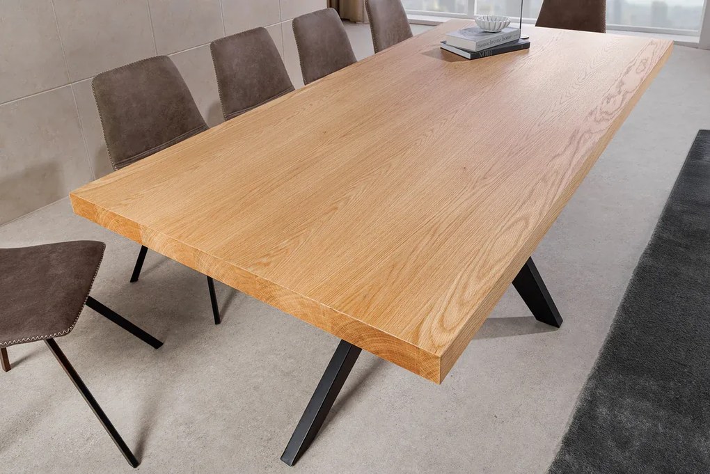 Jedálenský stôl ZEUS 200 cm v prevedení oak