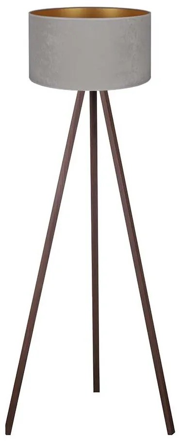 Brilagi - Stojacia lampa VELVET 1xE27/60W/230V hnedá/šedá