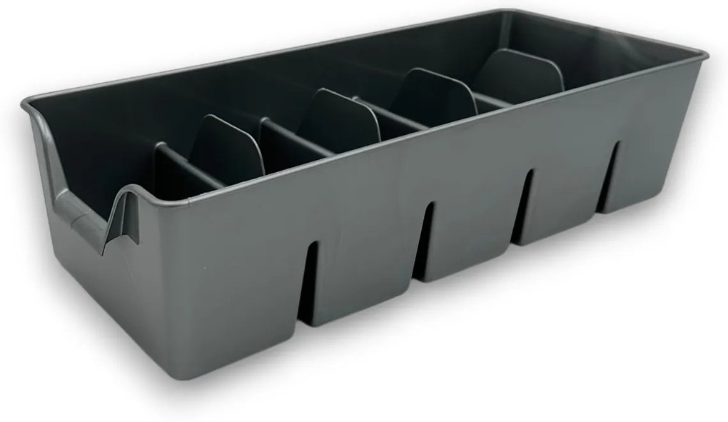 FLORENTYNA Organizér na korenie vo vrecúškach, zásobník, BEN5 - sivá, 30x14x8