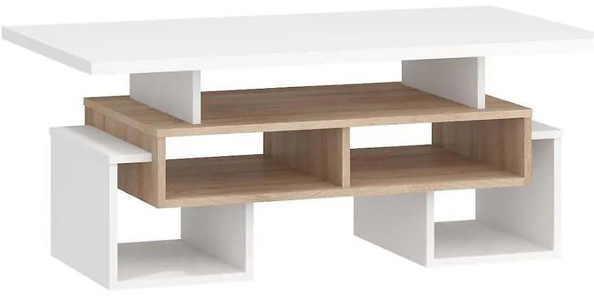 Konferenčný stolík S Rio-12 sonoma svetlý/biely