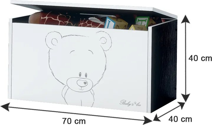 Raj posteli Box na hračky -  Levík čerešňa