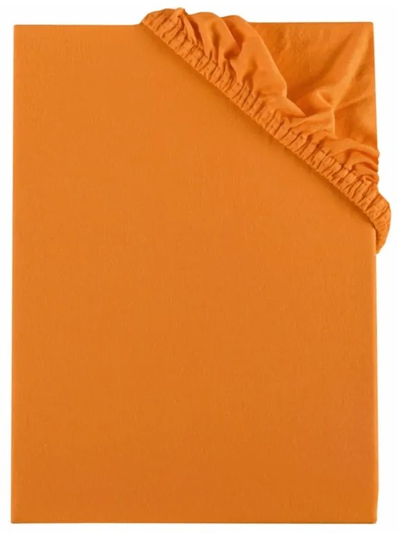 Plachta posteľná oranžová Superstretch EMI, Plachta 90 (100)x200