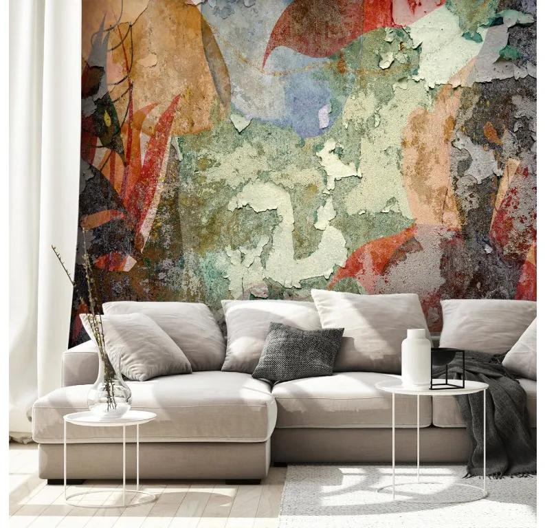 Artgeist Fototapeta - Colourful Wall Veľkosť: 98x70, Verzia: Samolepiaca