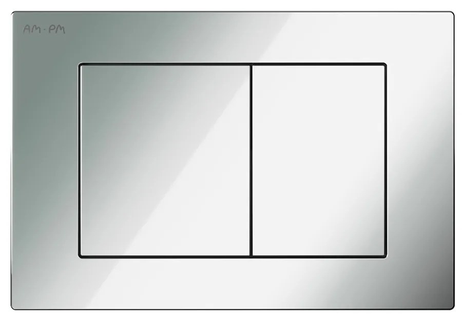Toaletný set s inštaláciou AM.PM IIS90251.FA1700 bezokrajové, so sedadlom microlift, chróm mechanické tlačidlo na splachovanie