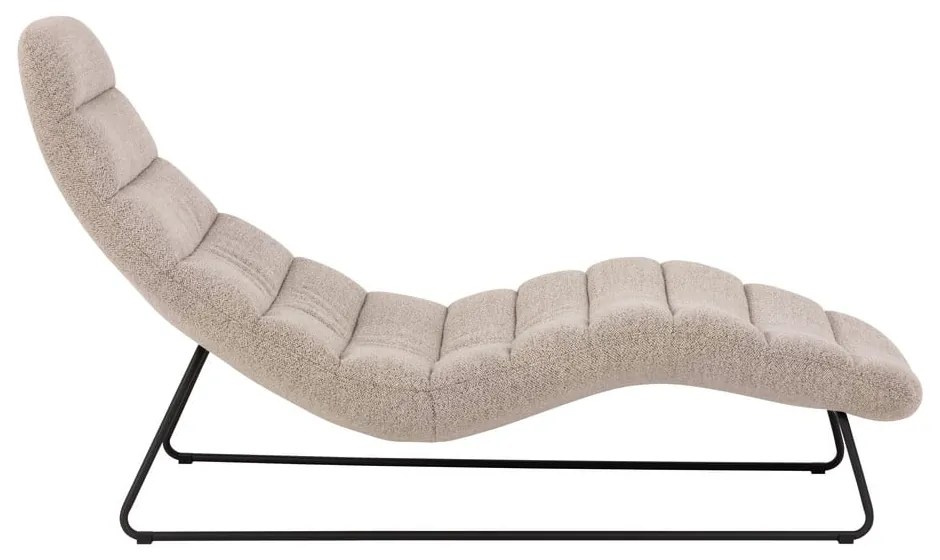 Béžová leňoška z textílie buklé Chaplin – Actona