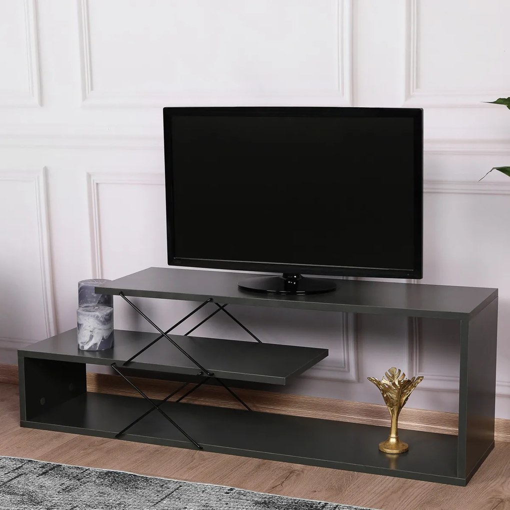 TV stolík Zigzag Anthracite