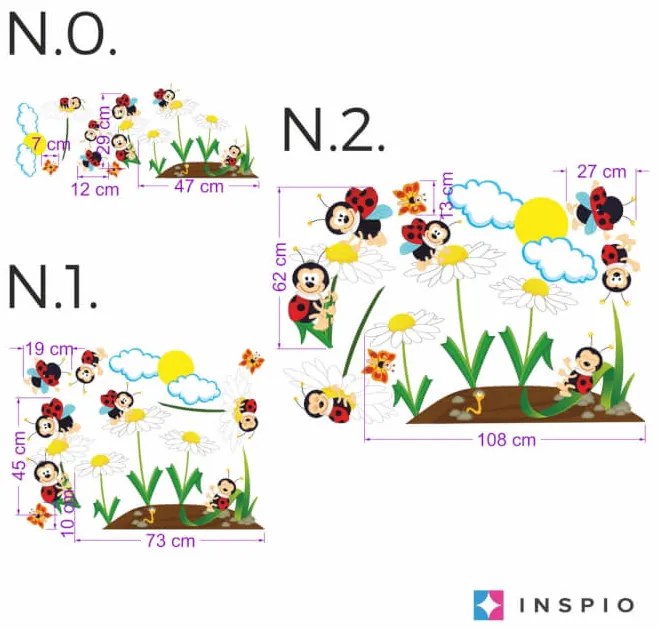Nálepky na stenu - Lienkovo