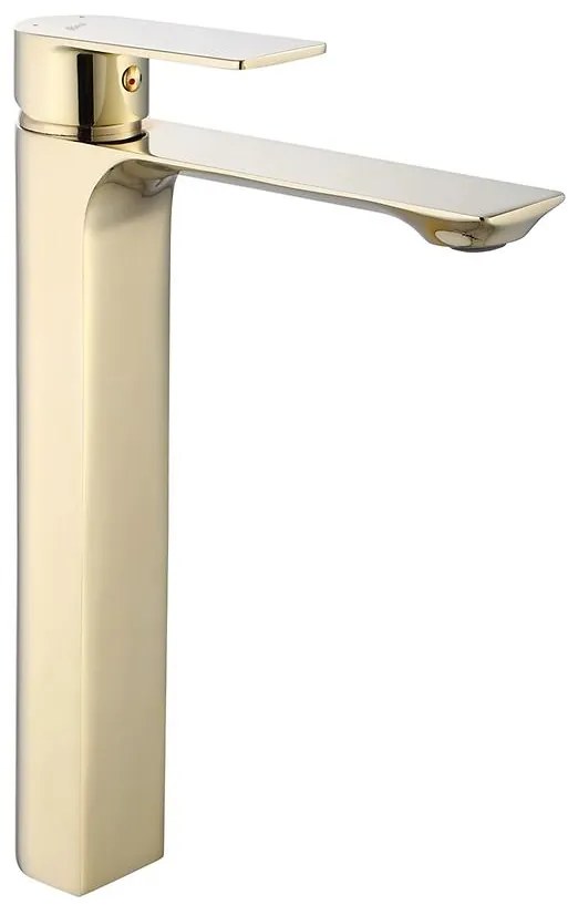 Vysoká umývadlová batéria Rea Urban zlatá