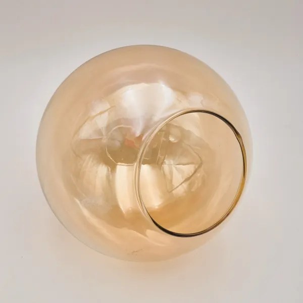 Luster na tyči LILOU 6xE14/5W/230V zlatá/čierna/dymová béžová