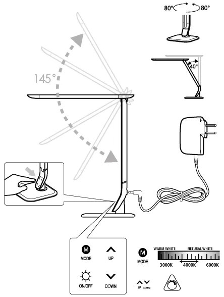 Eglo 93901 - LED stmievateľná lampa SELLANO LED/6W/230V