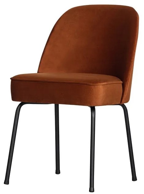 Zamatové jedálenské stoličky v súprave 2 ks v tehlovej farbe Vogue – WOOOD