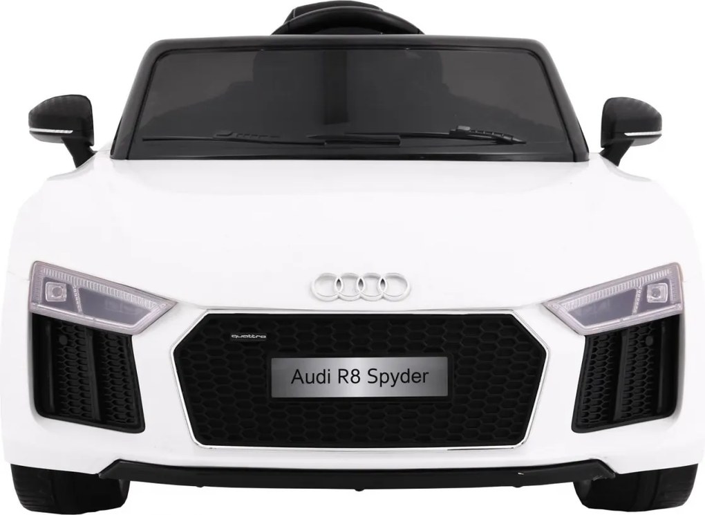 Ramiz Elektrické autíčko Audi R8 Spyder pre deti biele + diaľkové ovládanie