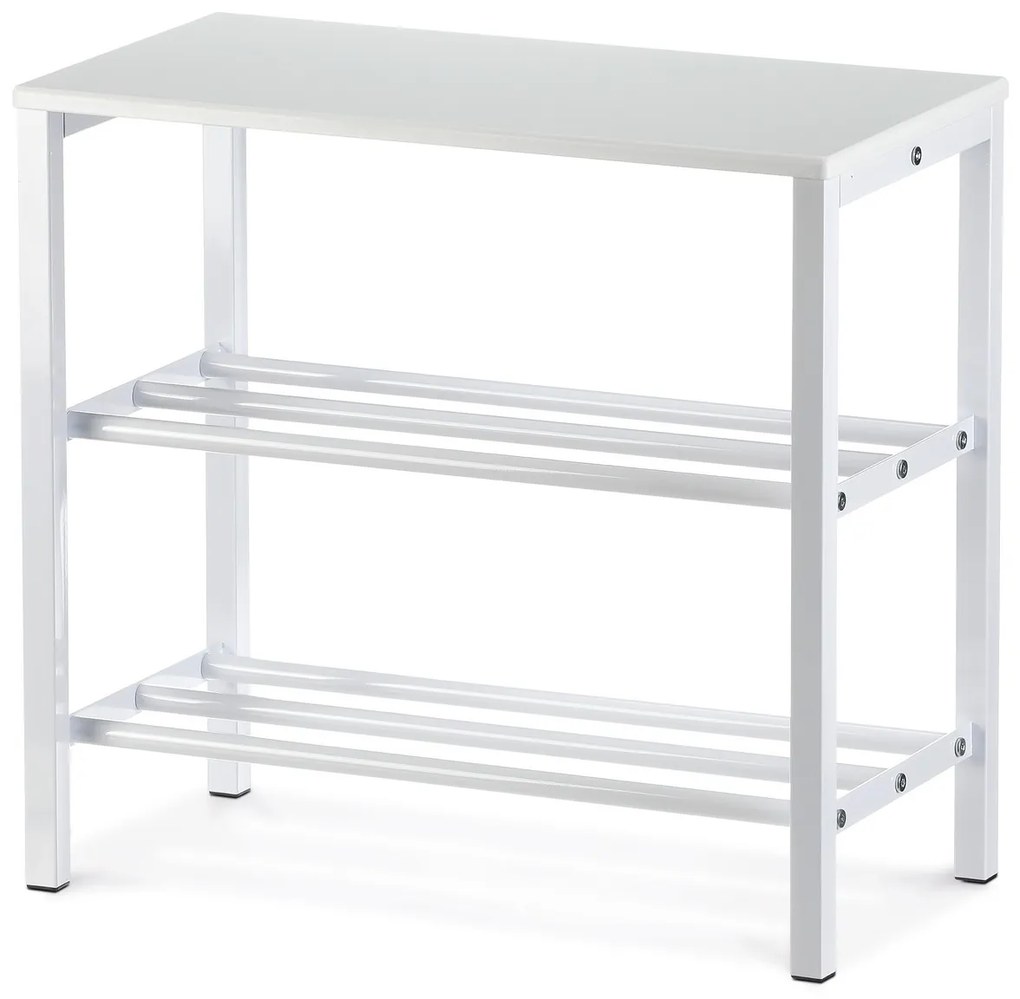 Stojan na topánky 83168-42 WT, kovový, biely