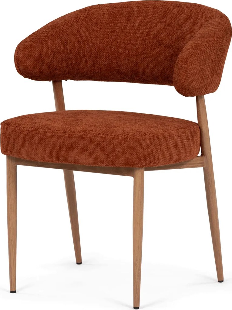 Jedálenská stolička látka/kov CT-L5031 Farba: Oranžová