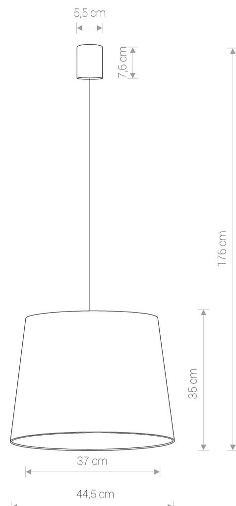 NOWODVORSKI Závesné moderné osvetlenie CONE M, 1xE27, 60W, 47cm, okrúhle