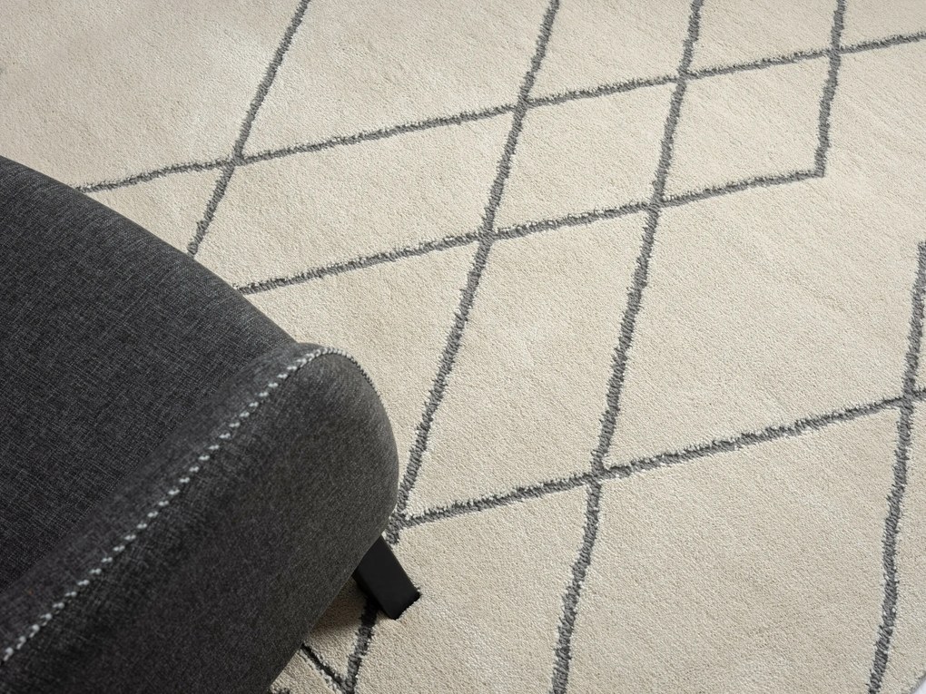 Kusový koberec Moroccan Desert weiß/grau, 160x230, čiernobiela, obývacia izba, My Flair