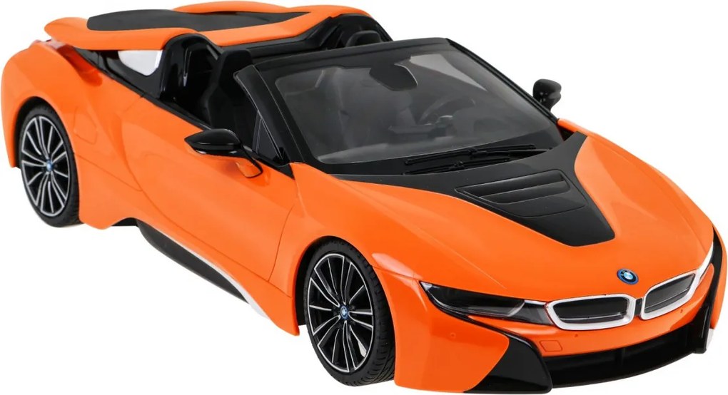 BMW i8 Roadster oranžový RASTAR model 1:12 Auto na diaľkové ovládanie + 2,4 GHz diaľkové ovládanie