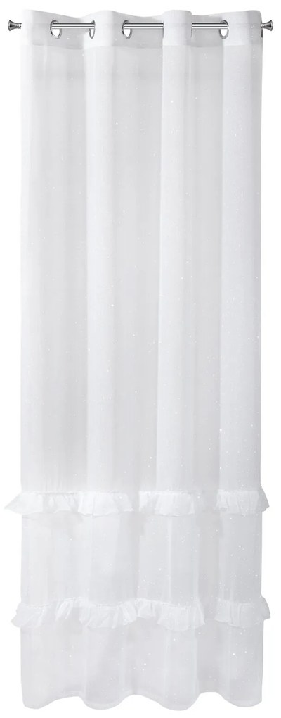 ZÁCLONA ARIANA 140X250 CM BIELA
