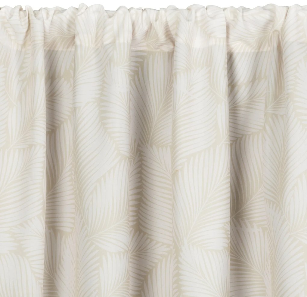 ZÁHRADNÝ VODEODOLNÝ ZÁVES NA PÁSKE GARDEN 155X200 CM LISTY