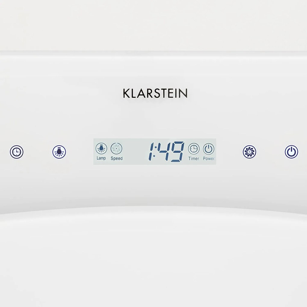 Klarstein Secret Service, digestor, 110 cm, stropný, 987 m³/h, sklo, LED, biely
