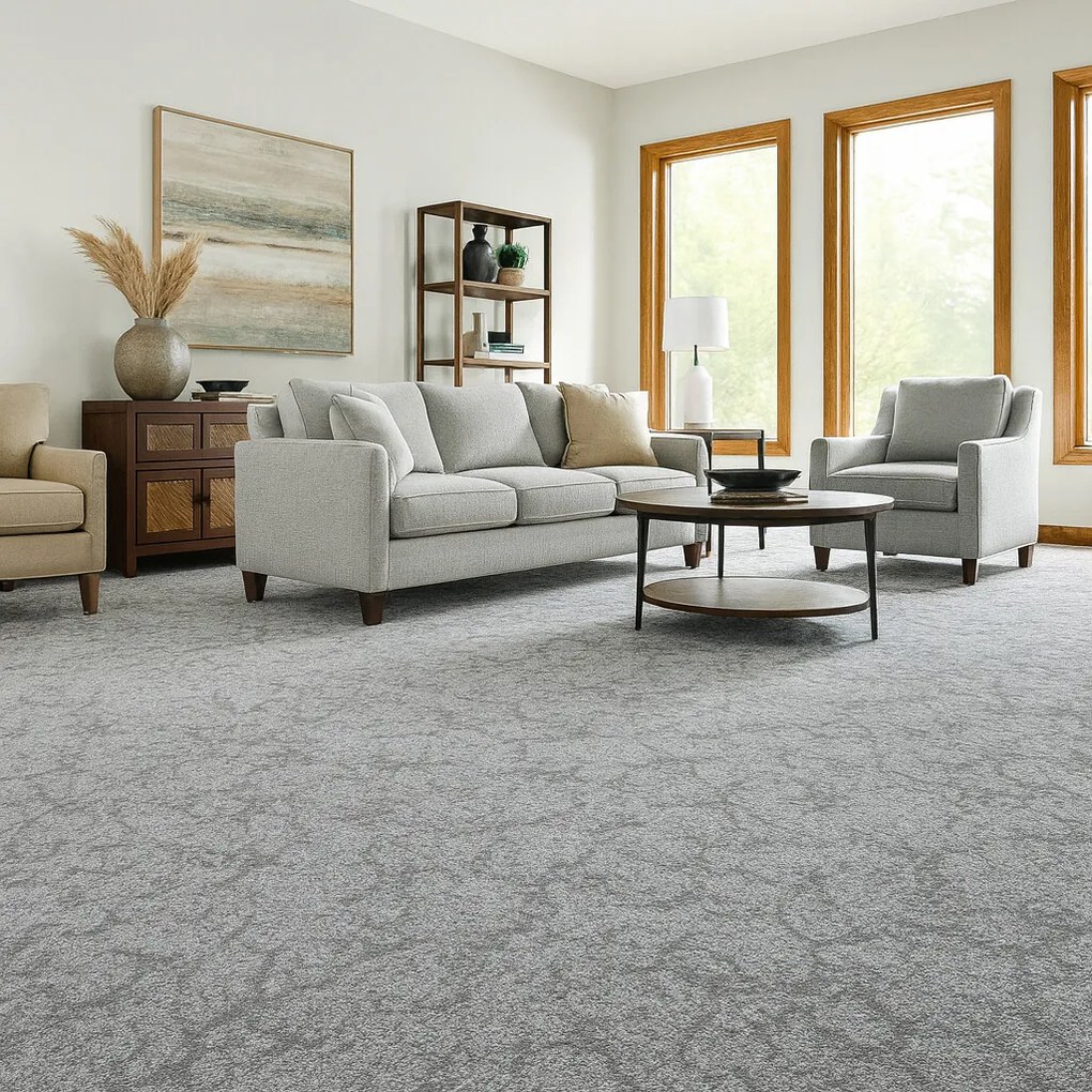 Metrážny koberec Marbeline 171 sv. šedá, na mieru, šíře 4m, šedá, filc, detská izba, Spoltex